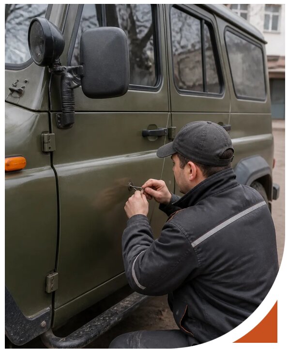 Профессиональное вскрытие автомобиля УАЗ без повреждений в Кизляре